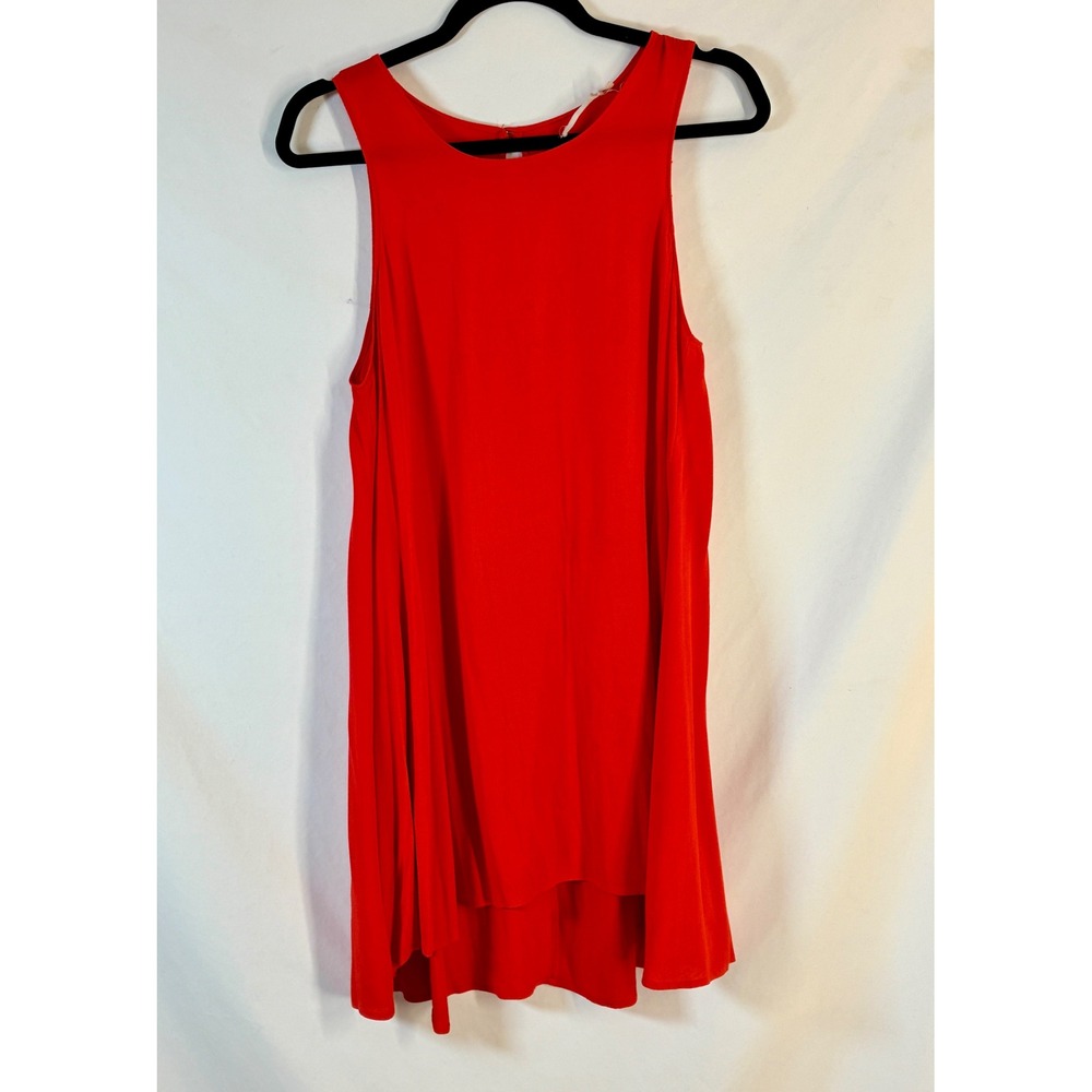 Lush Women's Sleeveless Dress Red Hi-Lo Lightweight‎ Casual Summer Party Dress